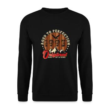 Ikonisches Jubiläum 1993 - Unisex Pullover - Schwarz - Vorne - Alina (178cm) & Michal (187cm)