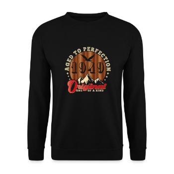 Iconic 1949 Anniversary - Unisex Sweatshirt - black - Front - Alina (178cm) & Michal (187cm)