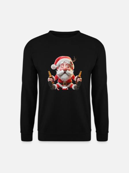 Drunk Santa Claus 1 - Unisex Sweatshirt - black