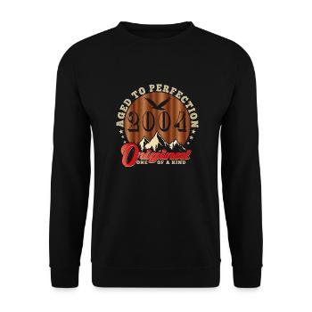 Ikonisches Jubiläum 2004 - Unisex Pullover - Schwarz - Vorne - Alina (178cm) & Michal (187cm)