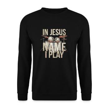 Dynamics in worship - Unisex Sweatshirt - black - Front - Alina (178cm) & Michal (187cm)