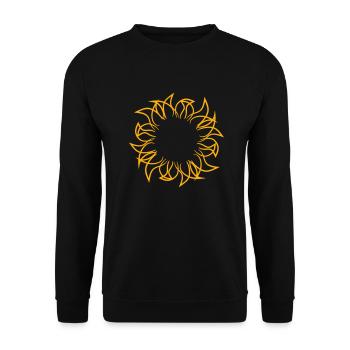 Bright Sun Rays Summer Glow Light Warmth - Unisex Sweatshirt - black - Front - Alina (178cm) & Michal (187cm)