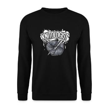 Maître du tricot - Sweat-shirt Unisexe - noir - Devant - Alina (178cm) & Michal (187cm)