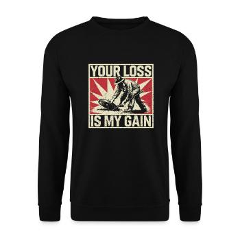 Chasse au trésor pour les vrais aventuriers - Sweat-shirt Unisexe - noir - Devant - Alina (178cm) & Michal (187cm)