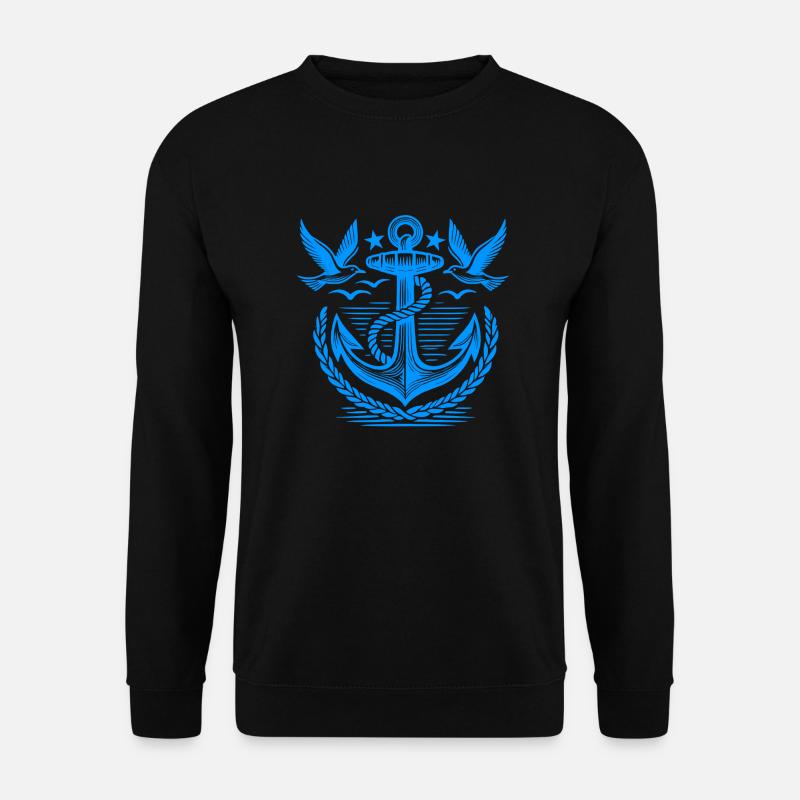 Anchor Seagulls Logo - Unisex Sweatshirt - black