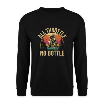 Pure motocross passion - Unisex Sweatshirt - black - Front - Alina (178cm) & Michal (187cm)