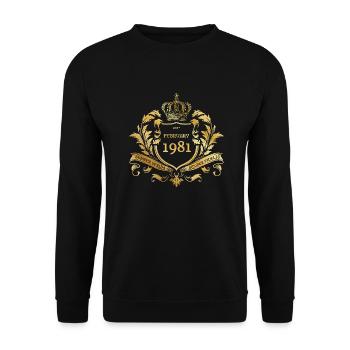 44e anniversaire Semper Verum - Création 02/1981 - Sweat-shirt Unisexe - noir - Devant - Alina (178cm) & Michal (187cm)