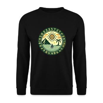 The Vintage Flair Collection - Unisex Sweatshirt - black - Front - Alina (178cm) & Michal (187cm)