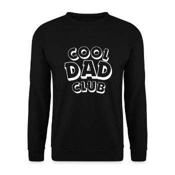 Cool Dad Club - Unisex Pullover - Schwarz - Vorne - Alina (178cm) & Michal (187cm)