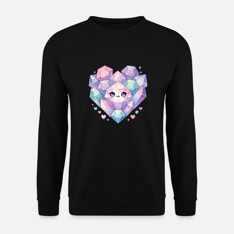 Kristalle - Unisex Pullover - Schwarz