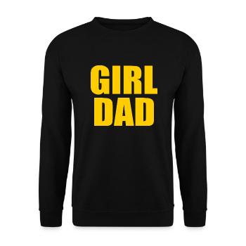 Girl dad - Sweat-shirt Unisexe - noir - Devant - Alina (178cm) & Michal (187cm)