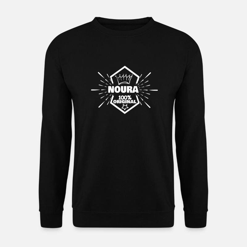First name Noura - Unisex Sweatshirt - black