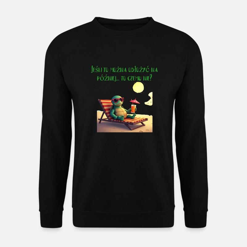 Entspannte Schildkröte - Unisex Pullover - Schwarz