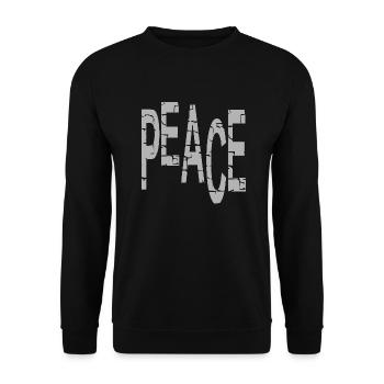 Friede - Unisex Pullover - Schwarz - Vorne - Alina (178cm) & Michal (187cm)