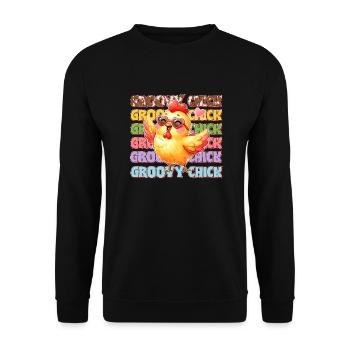 Easter Easter Bunny Easter Eve Easter Sunday Easter Egg Spring - Unisex Sweatshirt - black - Front - Alina (178cm) & Michal (187cm)
