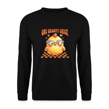 Easter Easter Bunny Easter Eve Easter Sunday Easter Egg Spring - Unisex Sweatshirt - black - Front - Alina (178cm) & Michal (187cm)