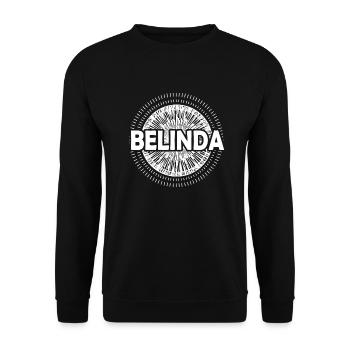 Idée cadeau Belinda - Sweat-shirt Unisexe - noir - Devant - Alina (178cm) & Michal (187cm)