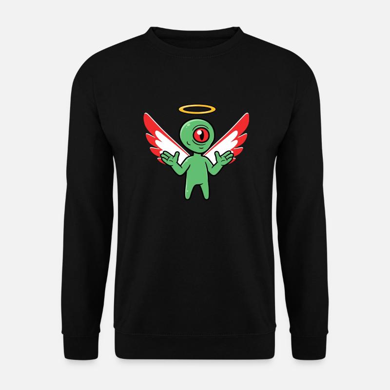 Engel Außerirdischer - Unisex Pullover - Schwarz