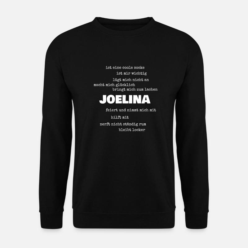 Sprueche Joelina - Unisex Pullover - Schwarz