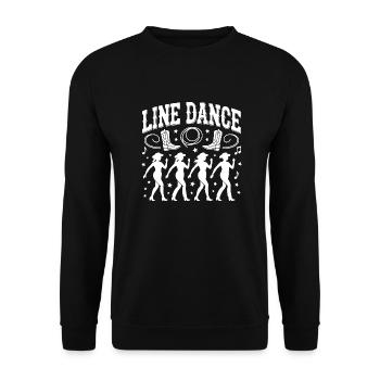 Line Dance Group Training My Dance Sport - Unisex Sweatshirt - black - Front - Alina (178cm) & Michal (187cm)