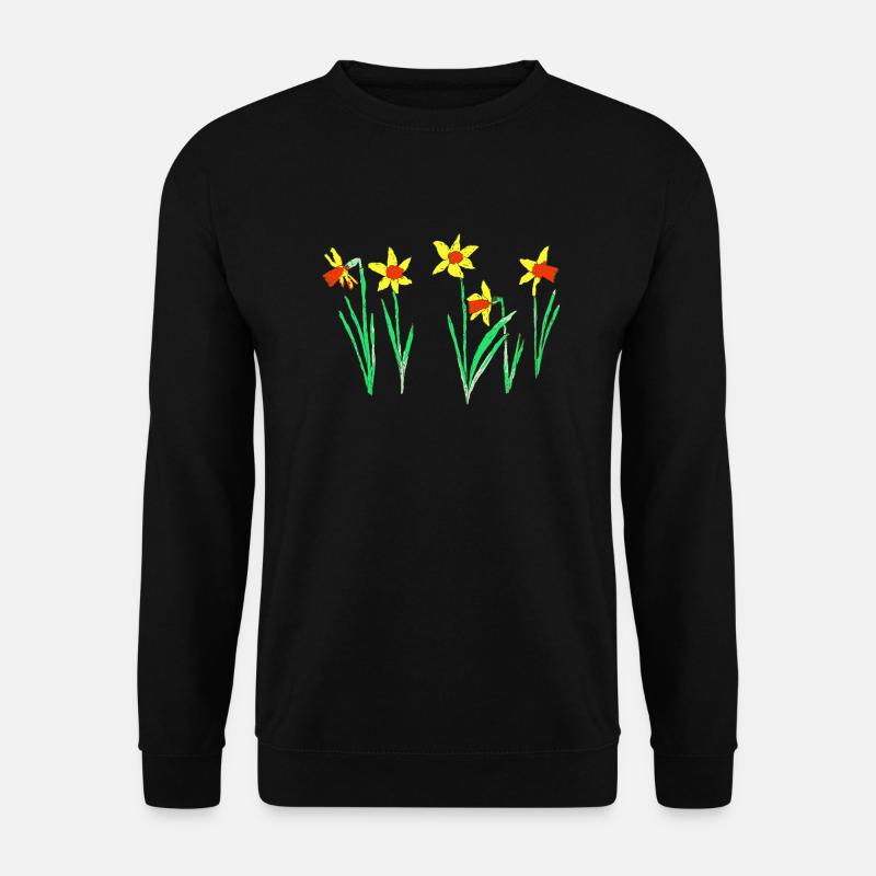 Daffodils - Unisex Sweatshirt - black
