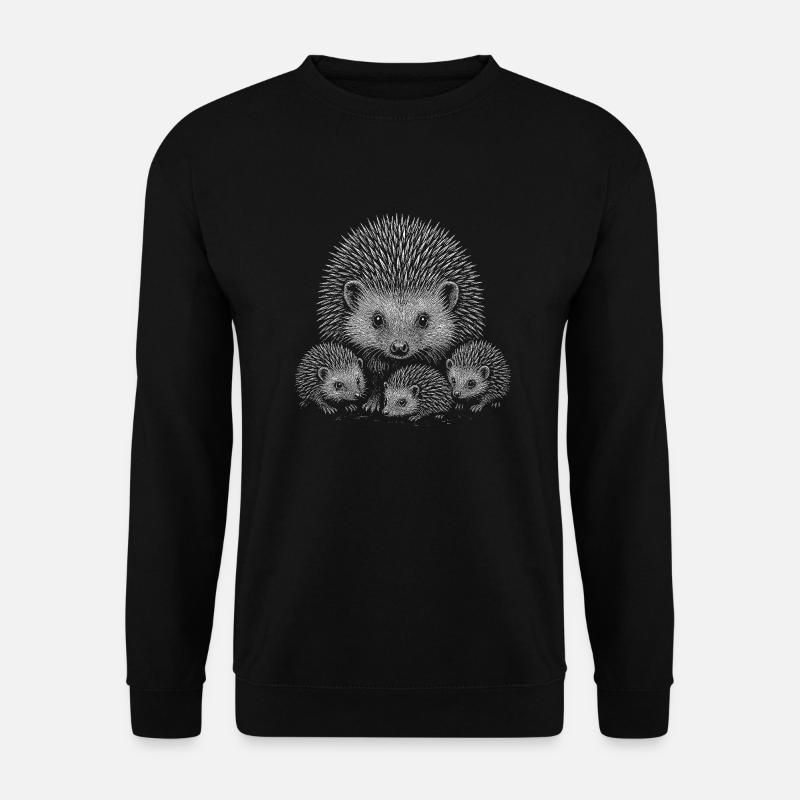 Hedgehog - Unisex Sweatshirt - black