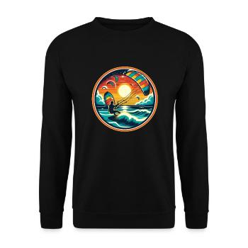 Kitesurf - Sweat-shirt Unisexe - noir - Devant - Alina (178cm) & Michal (187cm)