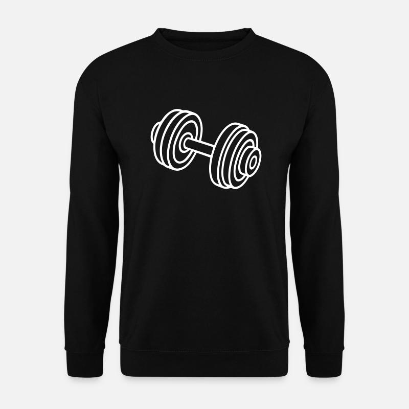Hantel Gewichte Symbol - Unisex Pullover - Schwarz