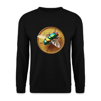 Mouche colorée - Sweat-shirt Unisexe - noir - Devant - Alina (178cm) & Michal (187cm)