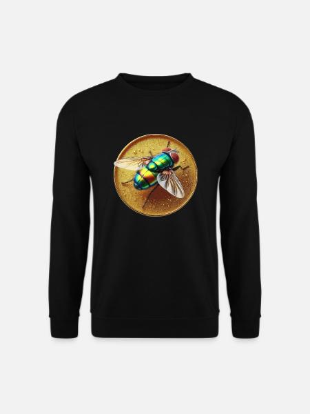 Fliege farbig - Unisex Pullover - Schwarz
