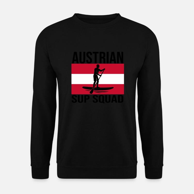 Austrian SUP Crew Paddle Shirt - Unisex Sweatshirt - black