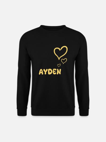 First name Ayden - Unisex Sweatshirt - black