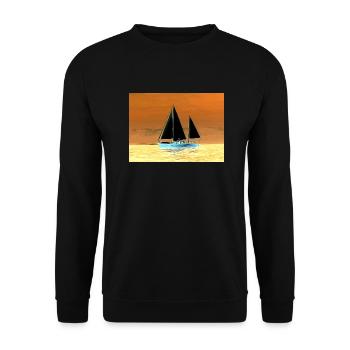 Ho boat - Unisex Sweatshirt - black - Front - Alina (178cm) & Michal (187cm)