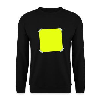 Post it - Unisex Pullover - Schwarz - Vorne - Alina (178cm) & Michal (187cm)