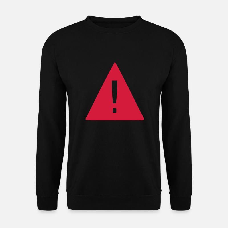 Achtung - Ausrufezeichen - Unisex Pullover - Schwarz
