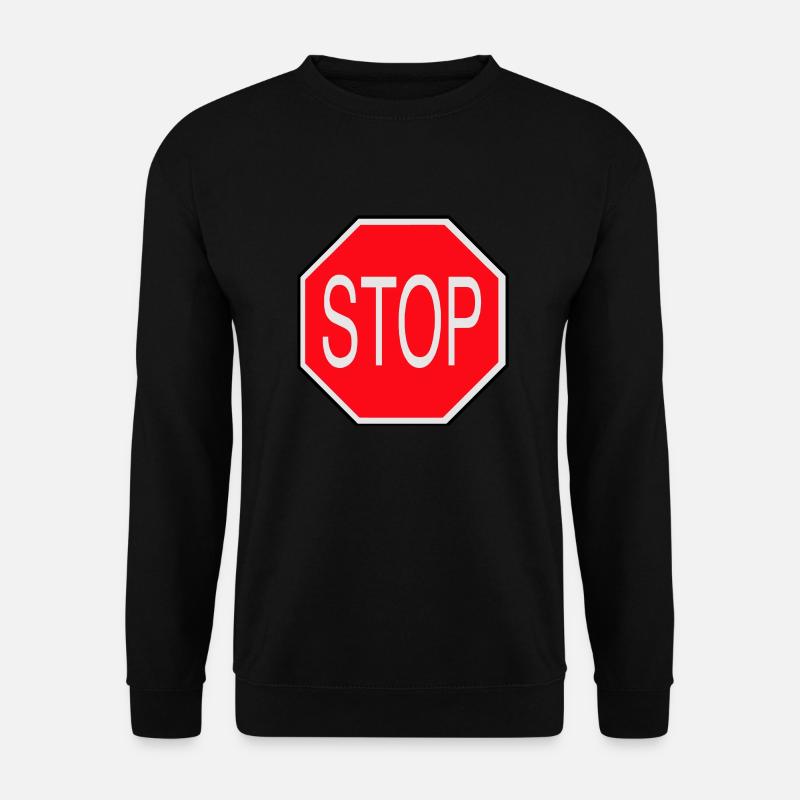 Halt! - Unisex Pullover - Schwarz