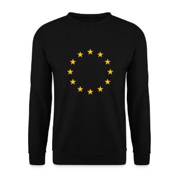Europe - Unisex Sweatshirt - black - Front - Alina (178cm) & Michal (187cm)