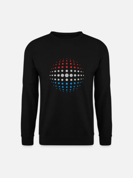 geo_dotsphere_luxembourg_3c01 - Sweat-shirt Unisexe - noir