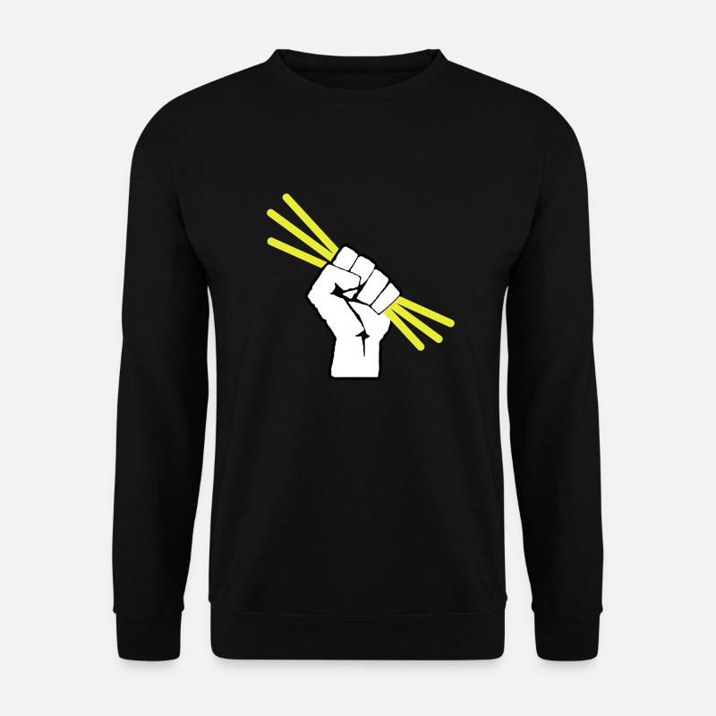 Leuchtstäbchen - Knicklicht - Faust - Unisex Pullover - Schwarz