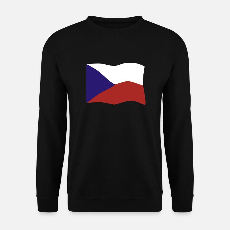 Flagge Tschechei - Unisex Pullover - Schwarz