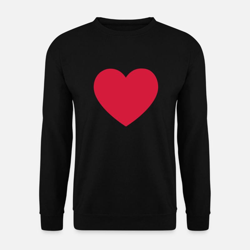 HEART - Unisex Pullover - Schwarz