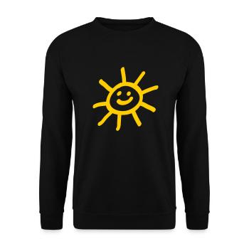 Sonne - Unisex Pullover - Schwarz - Vorne - Alina (178cm) & Michal (187cm)