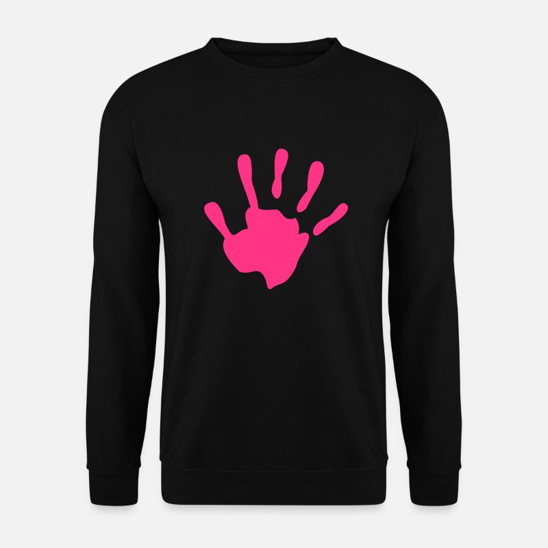Hand - Hände - Handabdruck - Unisex Pullover - Schwarz