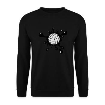 Volleyball Splash - Sweat-shirt Unisexe - noir - Devant - Alina (178cm) & Michal (187cm)