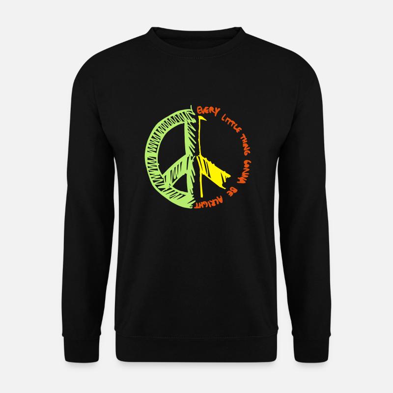 Peace - Unisex Pullover - Schwarz