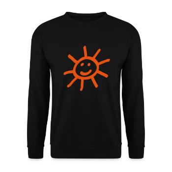 Sun - Unisex Sweatshirt - black - Front - Alina (178cm) & Michal (187cm)