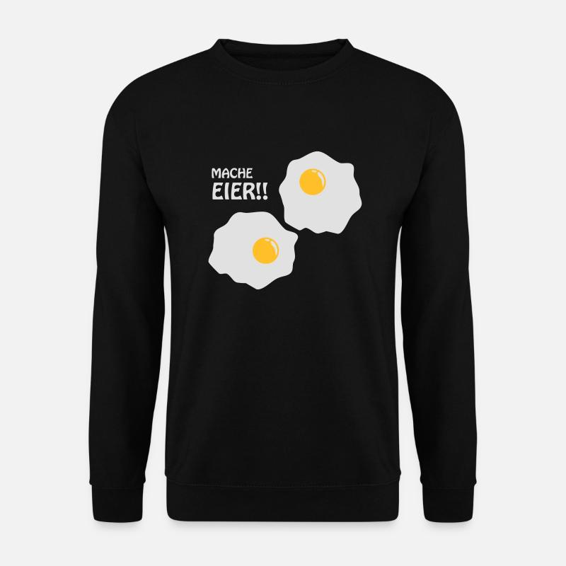 Mache Eier - Unisex Pullover - Schwarz