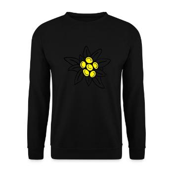 Edelweiss - Unisex Pullover - Schwarz - Vorne - Alina (178cm) & Michal (187cm)
