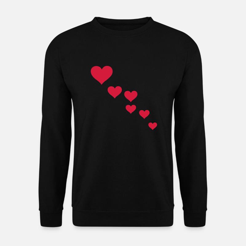 herzen - Unisex Pullover - Schwarz