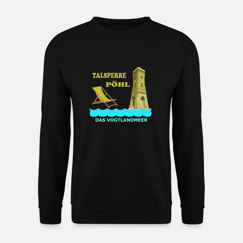 Talsperre Pöhl Vogtland 2017 - Unisex Pullover - Schwarz